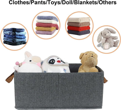 Clothes Organizer for Jeans Washable Fabric Closet Storage Box(Color-as per availability)